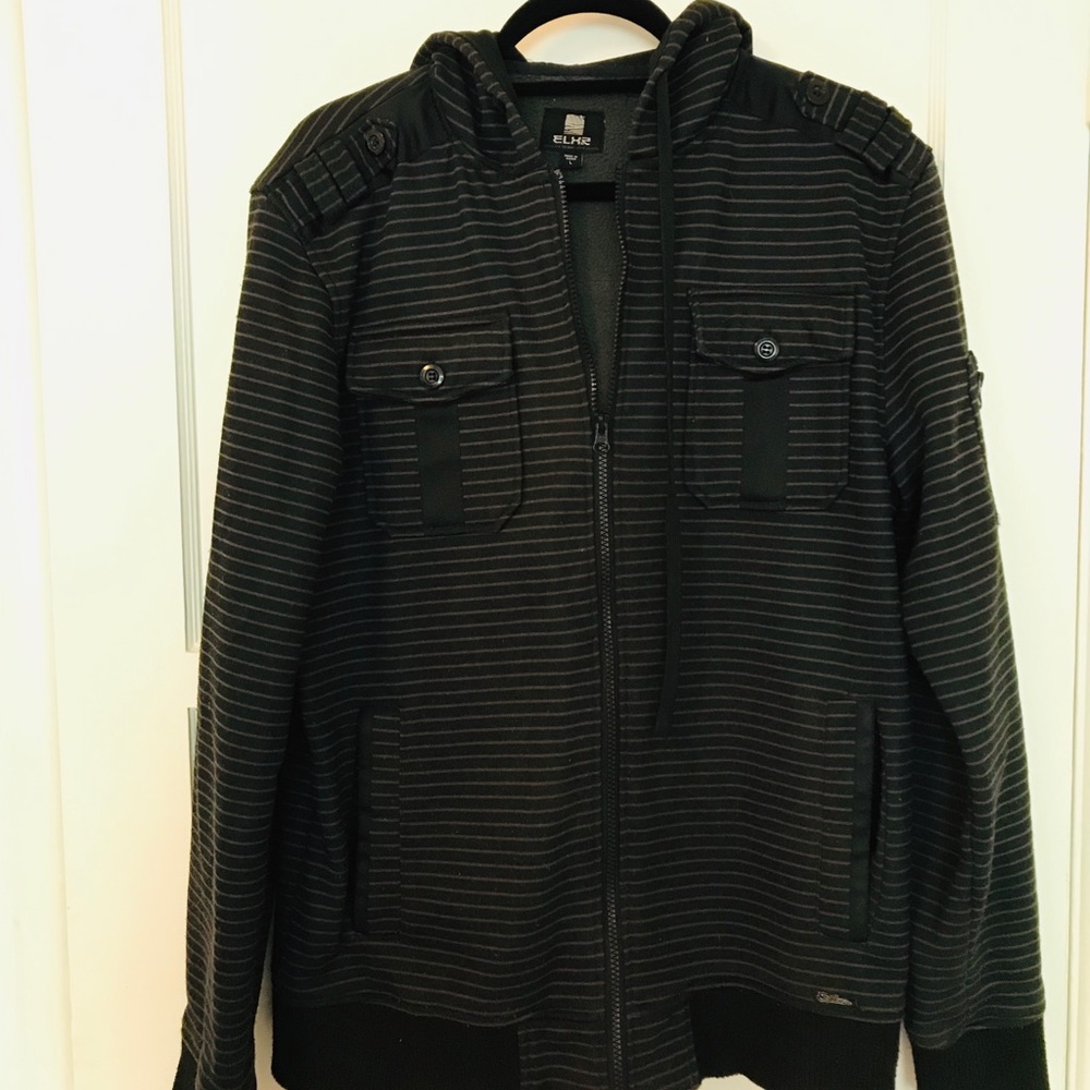 Striped Zip Up